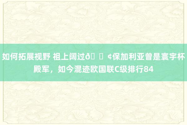 如何拓展视野 祖上阔过😢保加利亚曾是寰宇杯殿军，如今混迹欧国联C级排行84